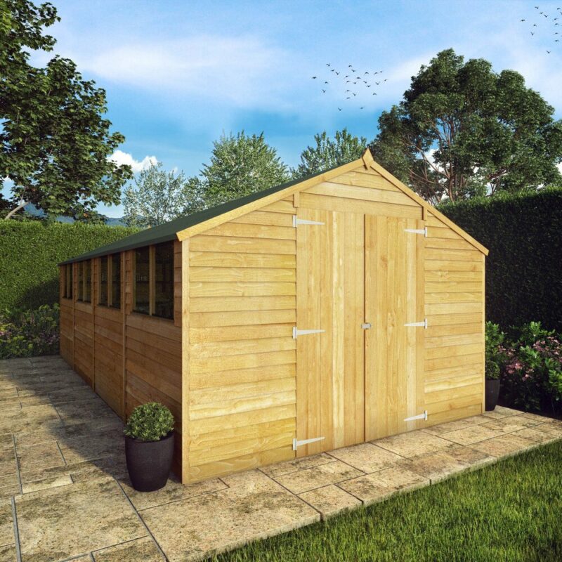 Mercia Modular Overlap Garden Shed 20FT X 10FT - Image 8