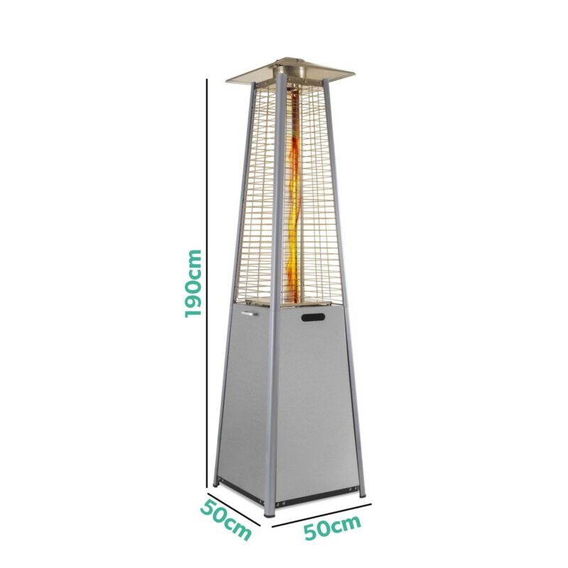 Pyramid Flame Tower Outdoor Gas Patio Heater - Image 4