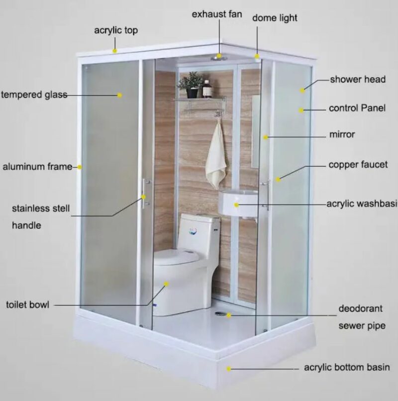 Portable Bathroom Prefab Shower Room - Image 5