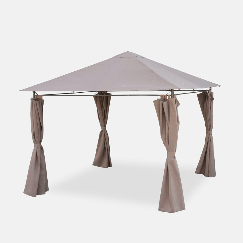 Heavy duty 3x3m Gazebo with curtains