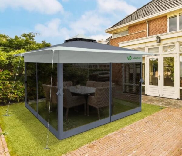 Pop Up Gazebo 3.6m x 3.6m with Mesh Sides