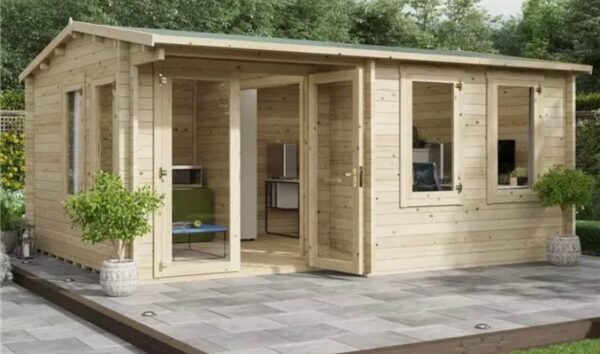Garden Summer House Log Cabin 5 x 4m