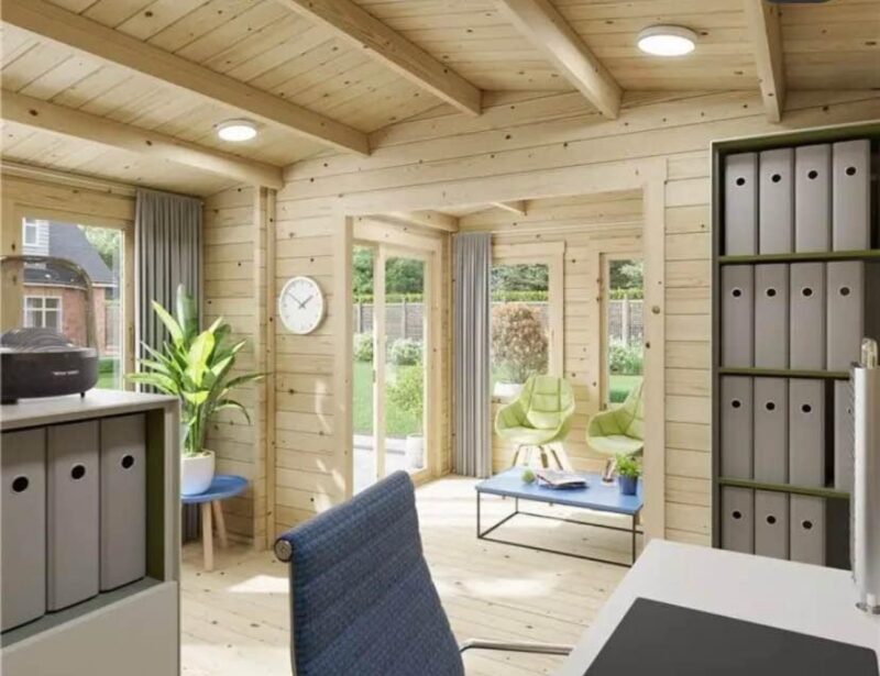 Garden Summer House Log Cabin 5 x 4m - Image 5