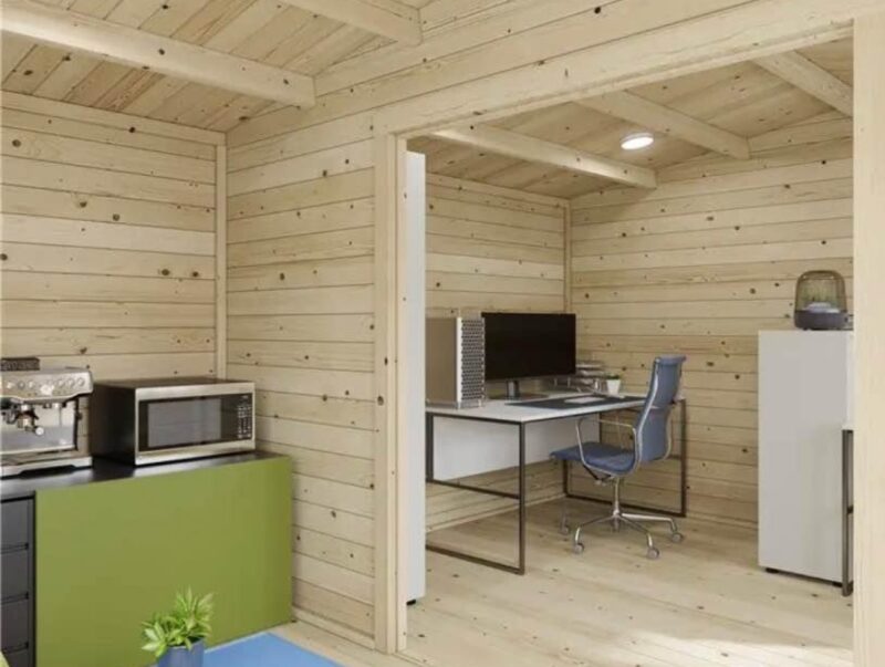 Garden Summer House Log Cabin 5 x 4m - Image 4