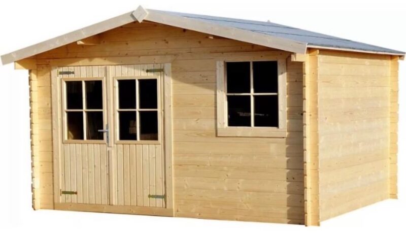 Log cabin 3.8m (13ft) x 2.98m (10ft) 28mm, T&G - Image 2