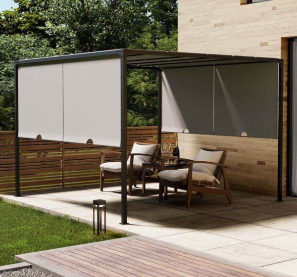 Pergola with Sliding Roof 3m x 3m