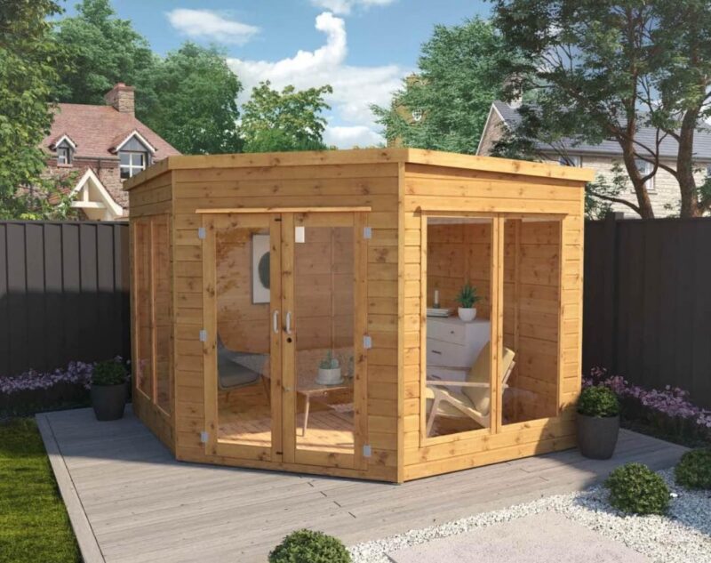 9 x 9 Premier Corner Summerhouse - Image 2