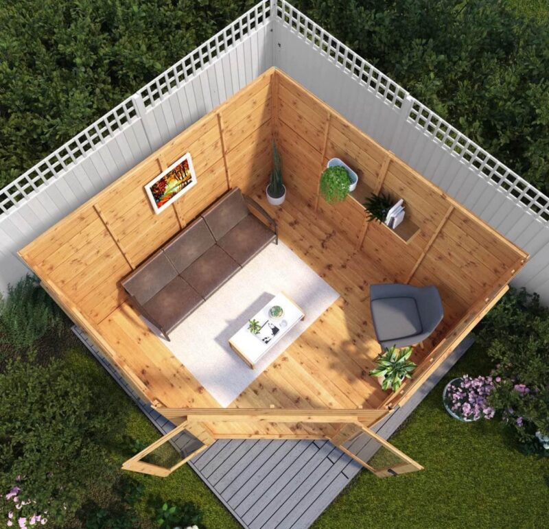 9 x 9 Premier Corner Summerhouse - Image 5